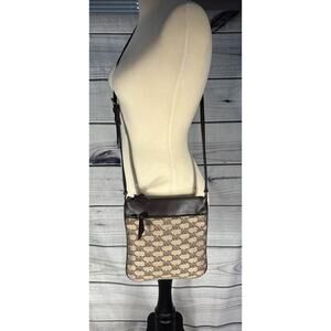 Michael Kors Signature Jet Set Signature Logo Small Flat Crossbody Bag Y2K style